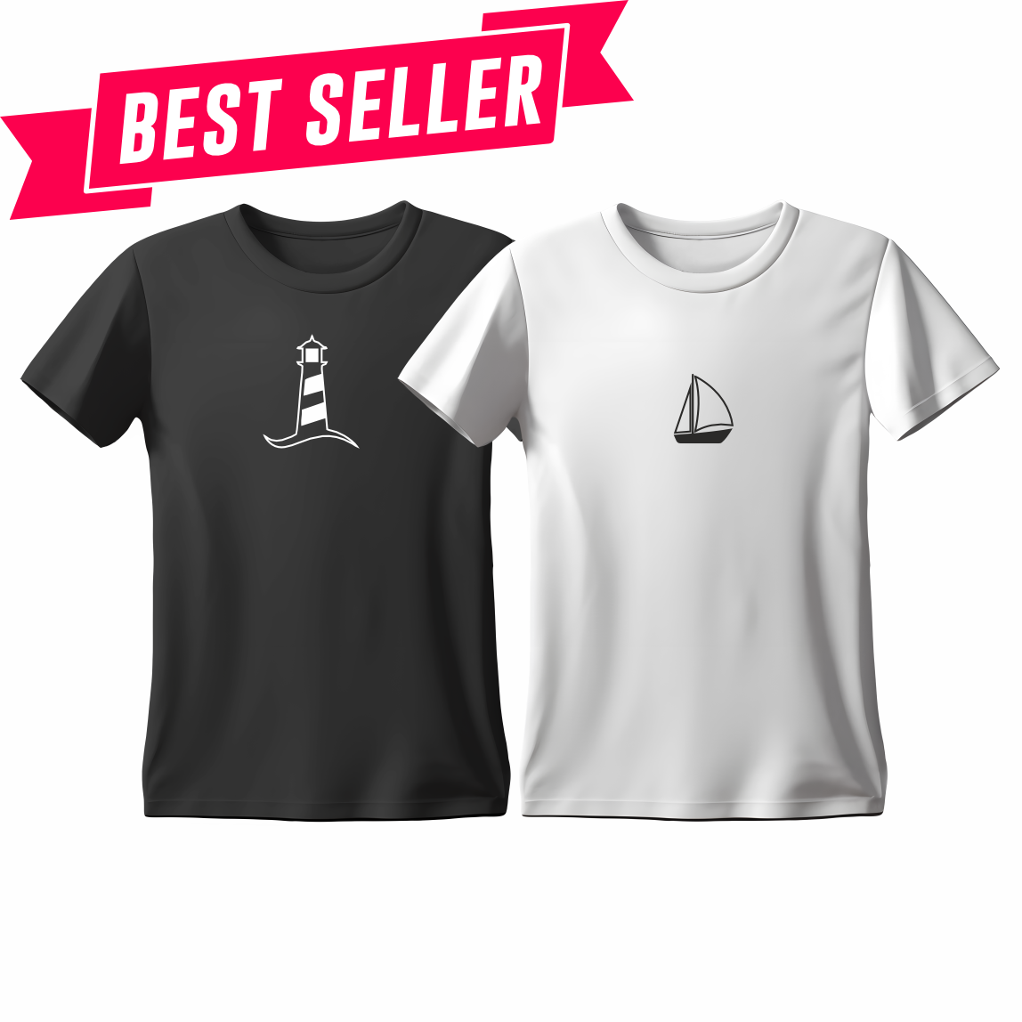 Matchy T-Shirts Φάρος - Σκάφος