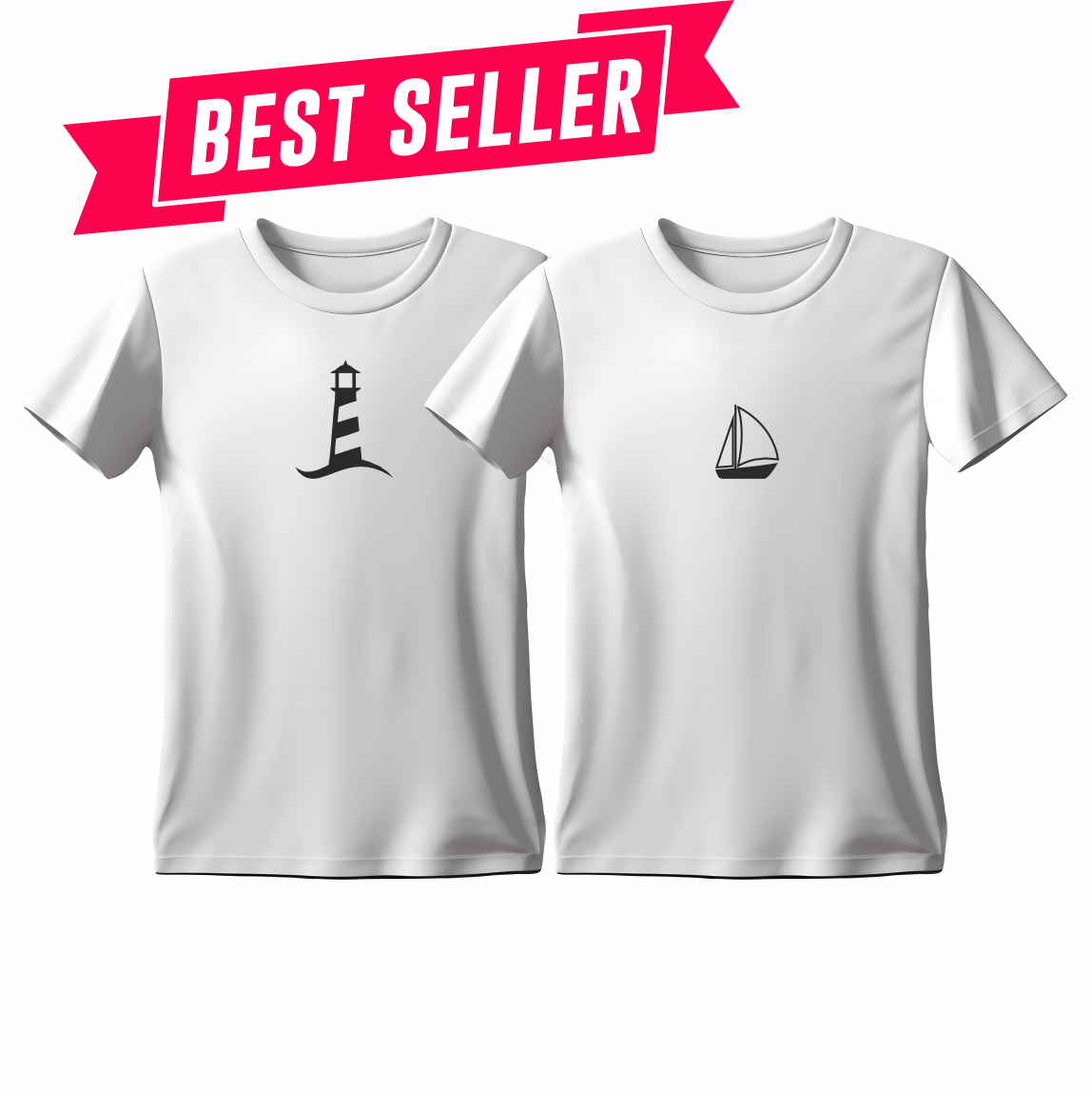 Matchy T-Shirts Φάρος - Σκάφος