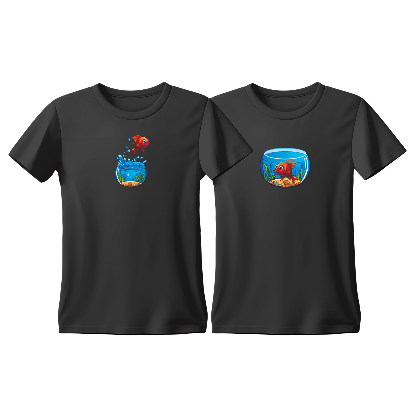 Matchy T-Shirts Fish - Bowl color