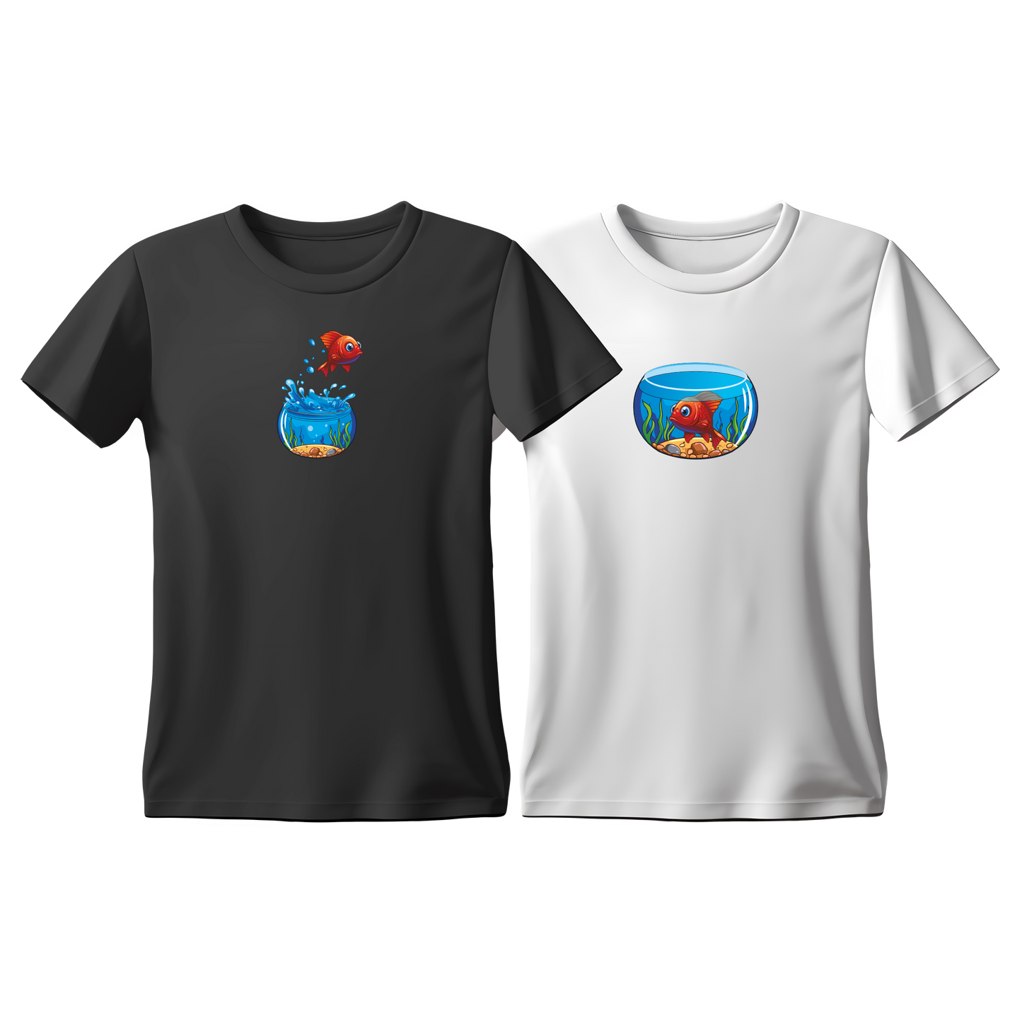 Matchy T-Shirts Fish - Bowl color