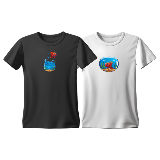 Matchy T-Shirts Fish - Bowl color