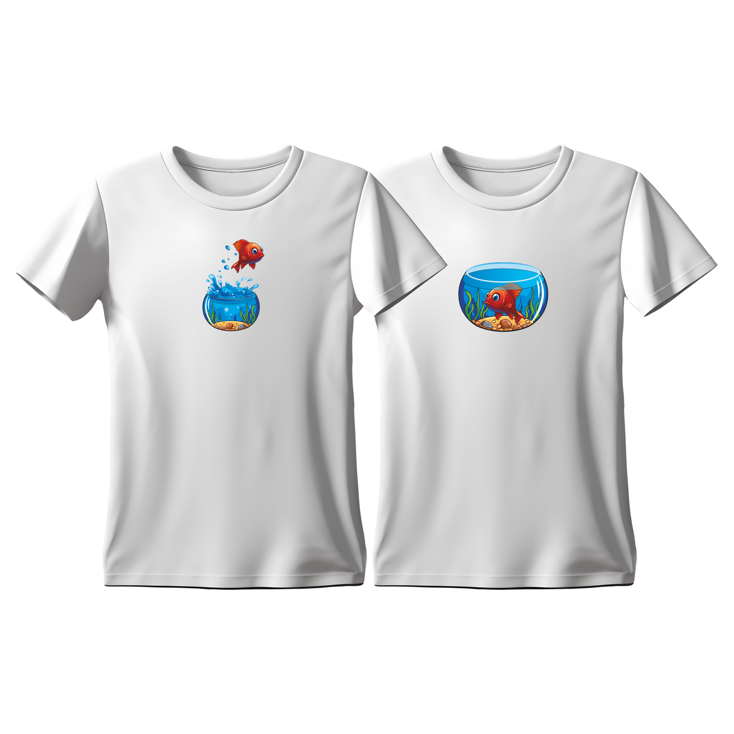 Matchy T-Shirts Fish - Bowl color