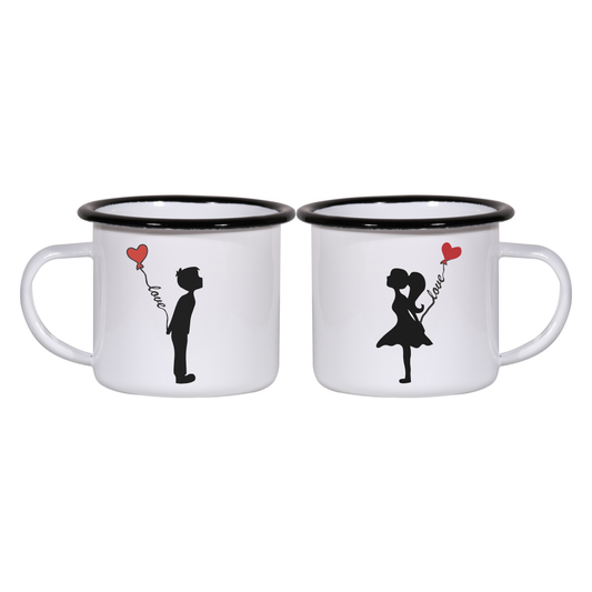 Matchy Mugs He and She - Love