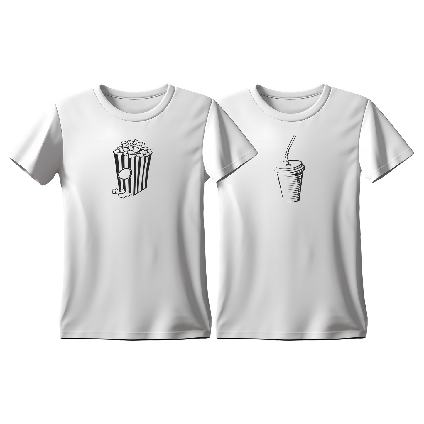 T-Shirts Popcorn - Soda