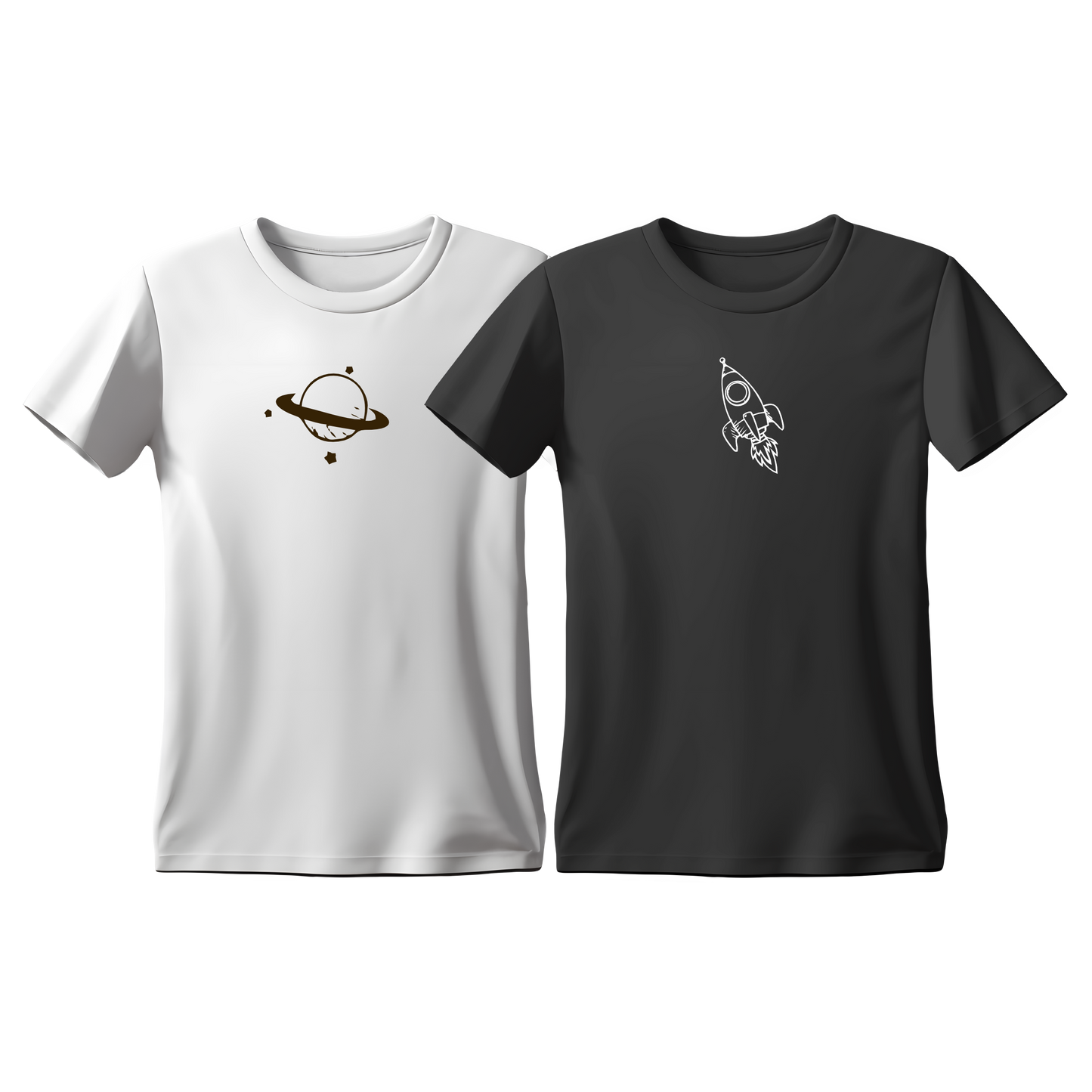 Matchy T-Shirts Planet & Spaceship