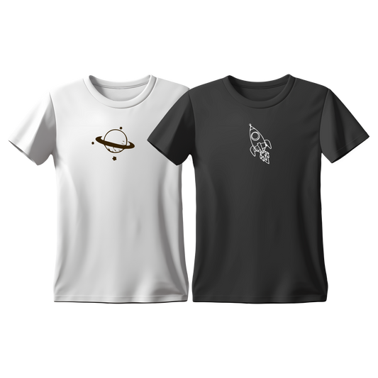 Matchy T-Shirts Planet & Spaceship