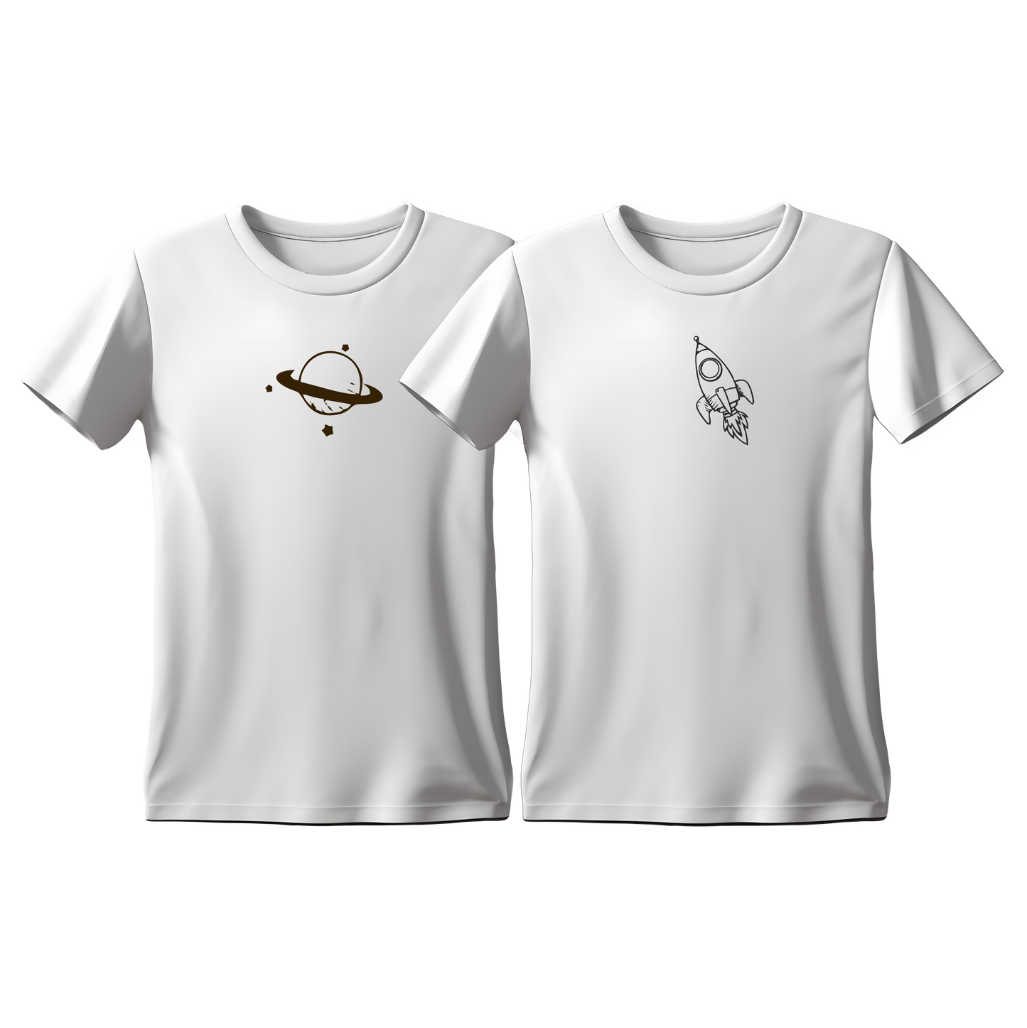 Matchy T-Shirts Planet & Spaceship