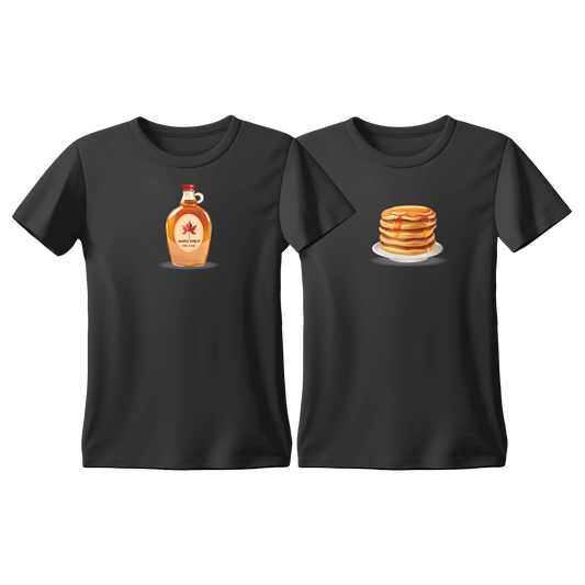 Matchy T-Shirts Pancakes - Syrup