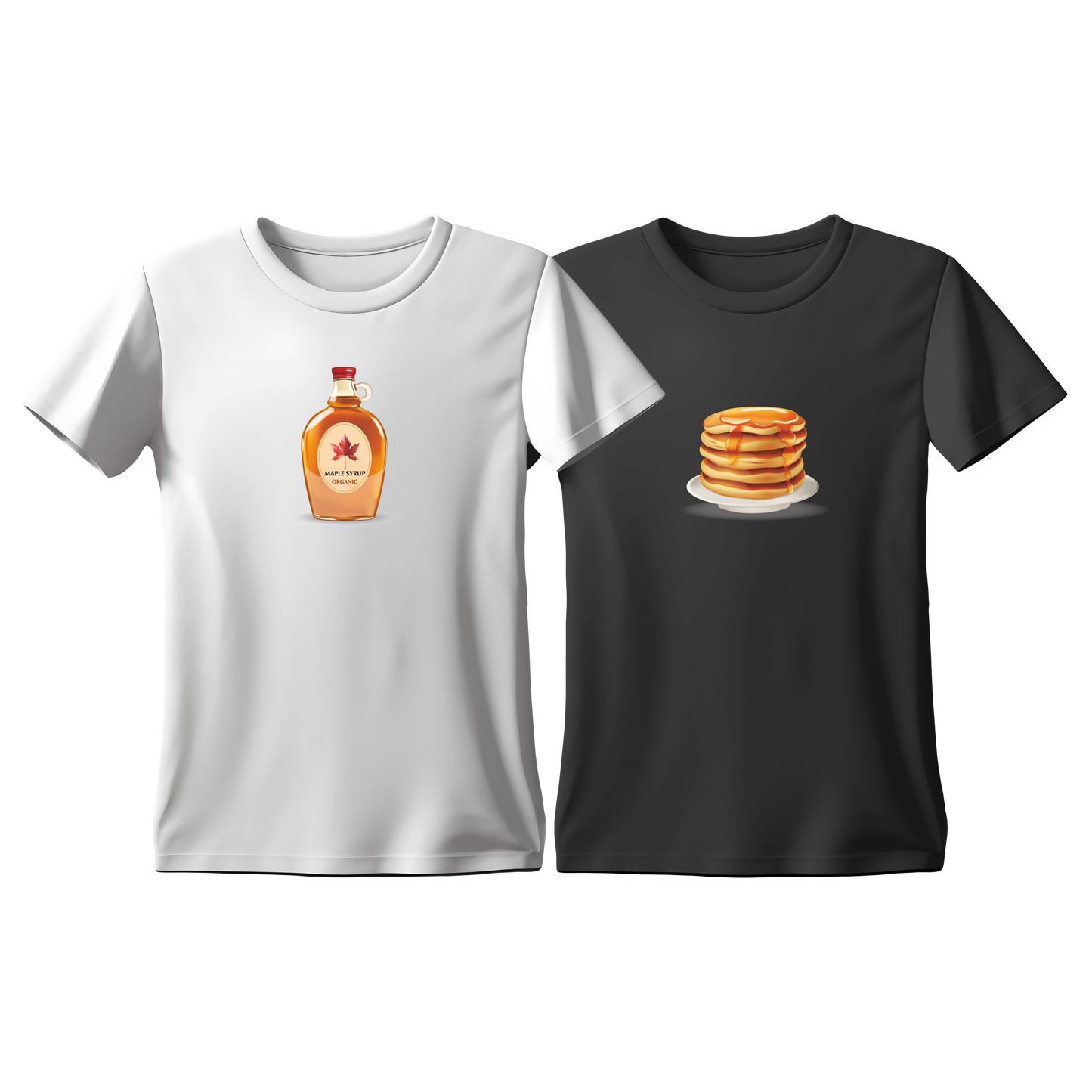 Matchy T-Shirts Pancakes - Syrup