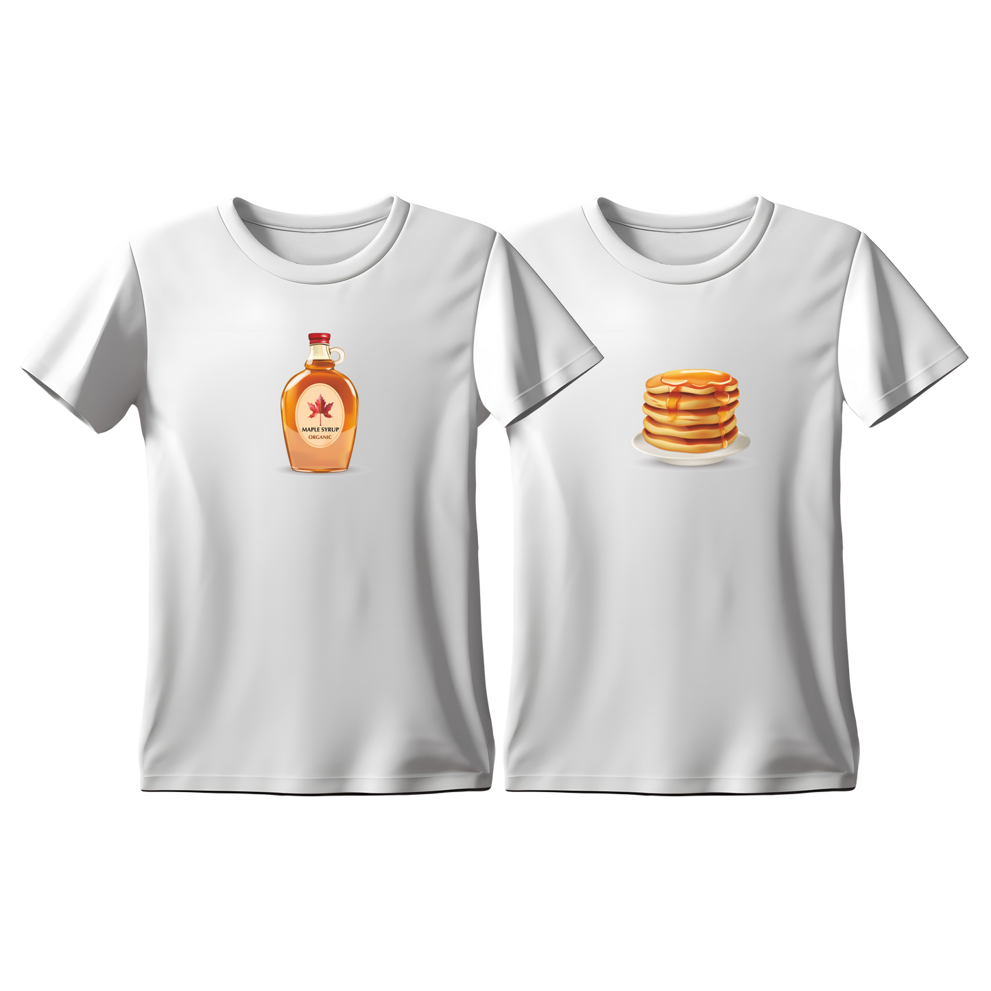 Matchy T-Shirts Pancakes - Syrup