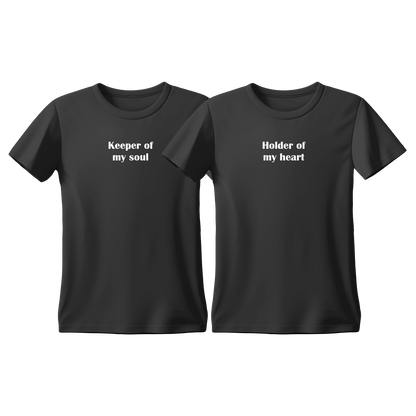 Matchy T-Shirts Keeper of my soul - Holder of my heart