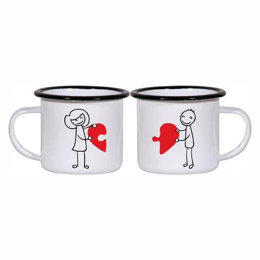 Matchy Mugs Couple with heart
