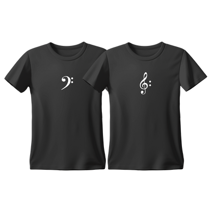 Matchy T-Shirts Κλειδί Φα - Κλειδί Σολ