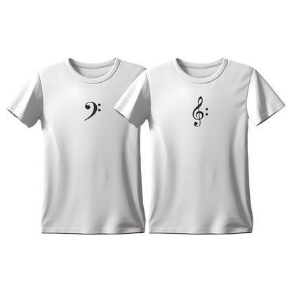 Matchy T-Shirts Κλειδί Φα - Κλειδί Σολ