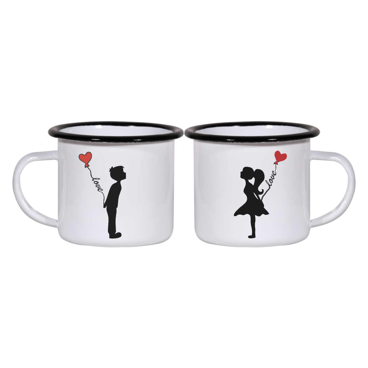 Matchy Mugs He and She - Love