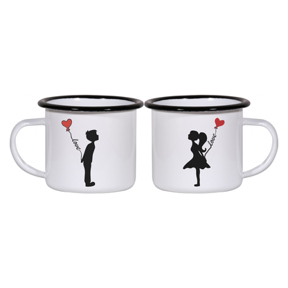 Matchy Mugs He and She - Love